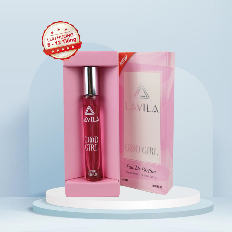 Nước hoa nữ Good Girl mini 15ml Lavila cao cấp chính hãng lưu hương chuẩn Pháp từ 8 đến 12 giờ