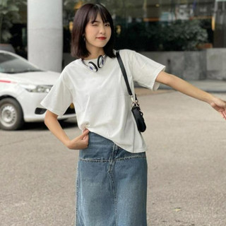 Áo phông cổ tròn baby tee trơn chất cotton Maia AobabytetronFORMTO-P2K1