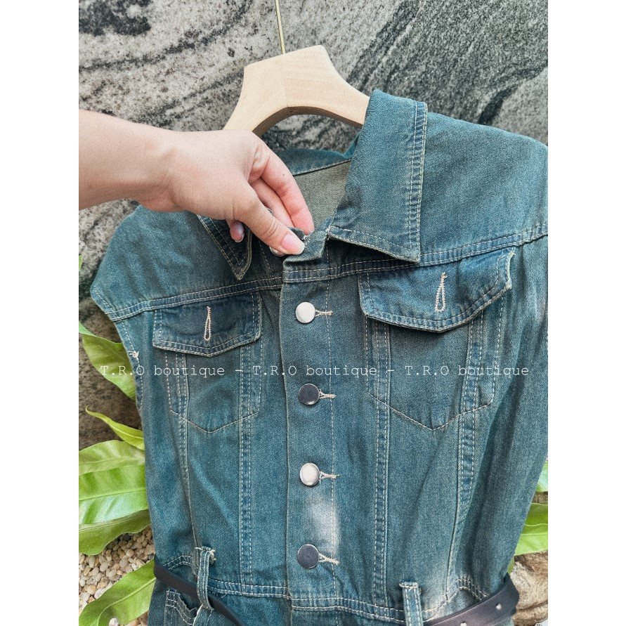 Váy bò tay hến kèm belt mới về chất bò mềm siêu lên form khuôn dáng hàng QCCC