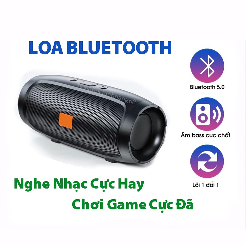 Loa bluetooth không dây charge mini 4+ Loa Nghe nhạc , Hát Karaoke kết nối với máy tính laptop, điện thoại