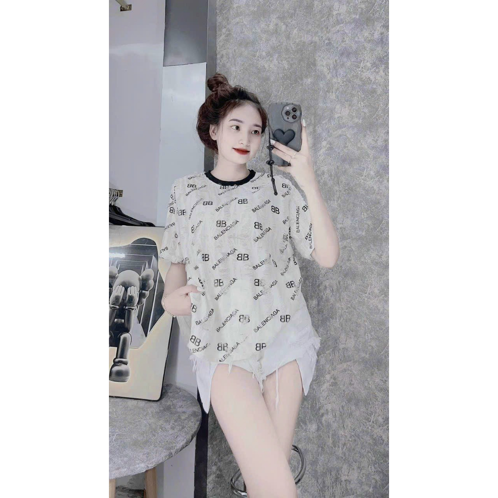 🍒🍒🍒 ÁO PHÔNG NỮ RÁCH IN CHỮ BAO CHẤT LYIE
