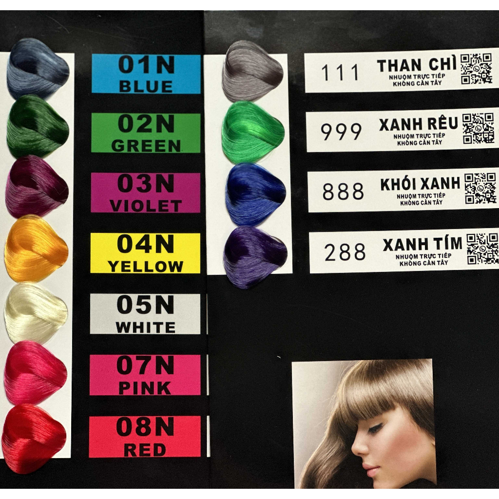 Nhuộm móc lai / Light / 3D VIL - Sỉ LH Z.A.L.O - Hàng chuẩn công ty - Chưa Kèm Oxy