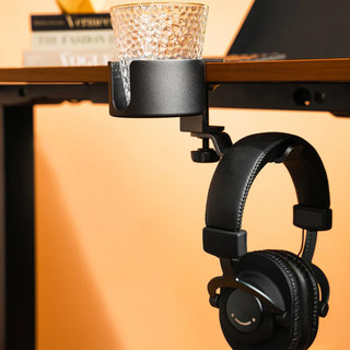 Khay đựng cốc kẹp bàn có móc treo đồ HyperWork CH01
