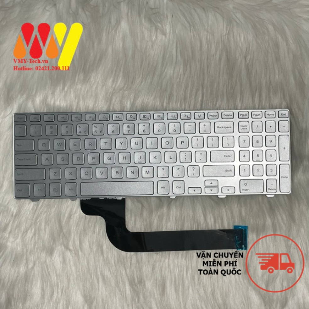 Bàn phím Dell inspiron 7537 - Đèn LED - NEW - BH 6 tháng