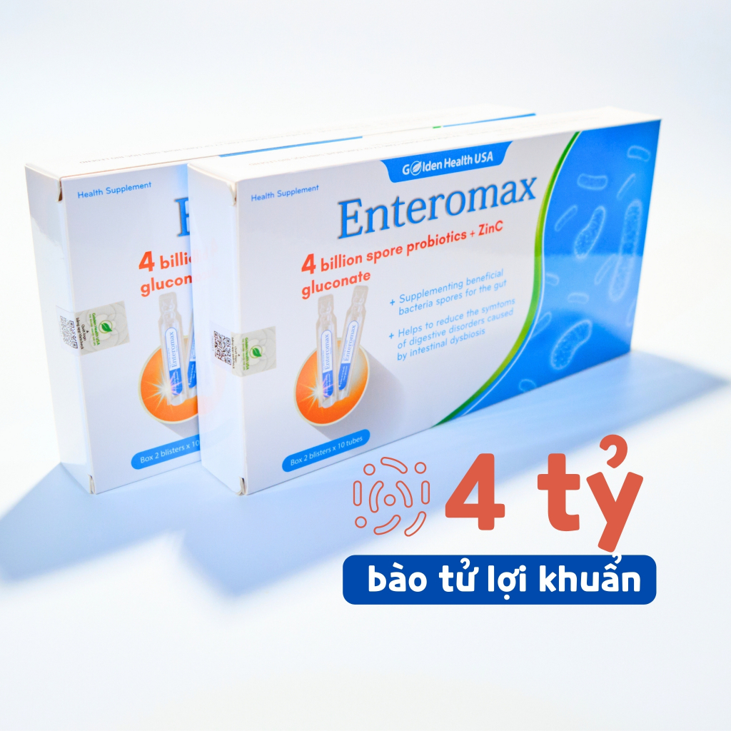 Men vi sinh Enteromax dành cho bé, 4 tỷ lợi khuẩn
