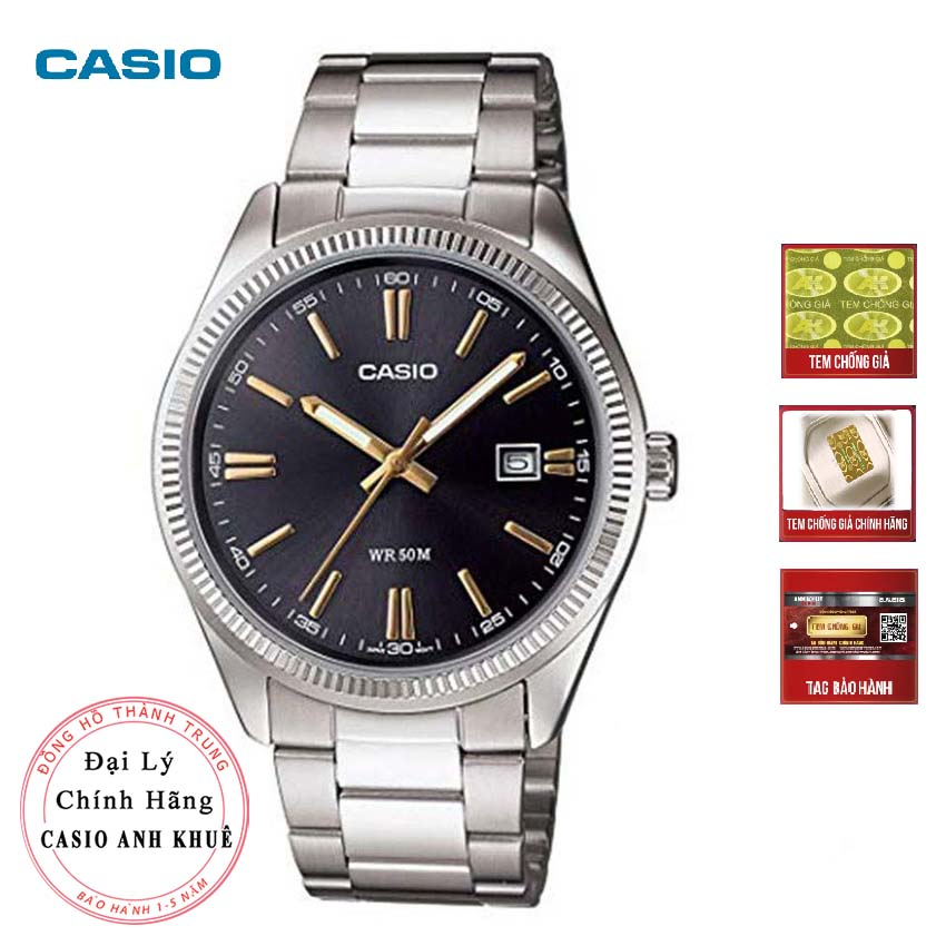 Đồng hồ nam Casio MTP-1302D-1A2VDF dây kim loại