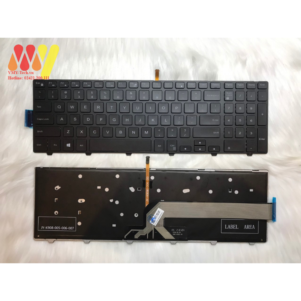 Bàn phím laptop Dell Inspiron 3551 3558 3559 3541 3542 3543 3567 3568 3567 5545 5542 5547 5555 5559 5748 5749 5758 7559