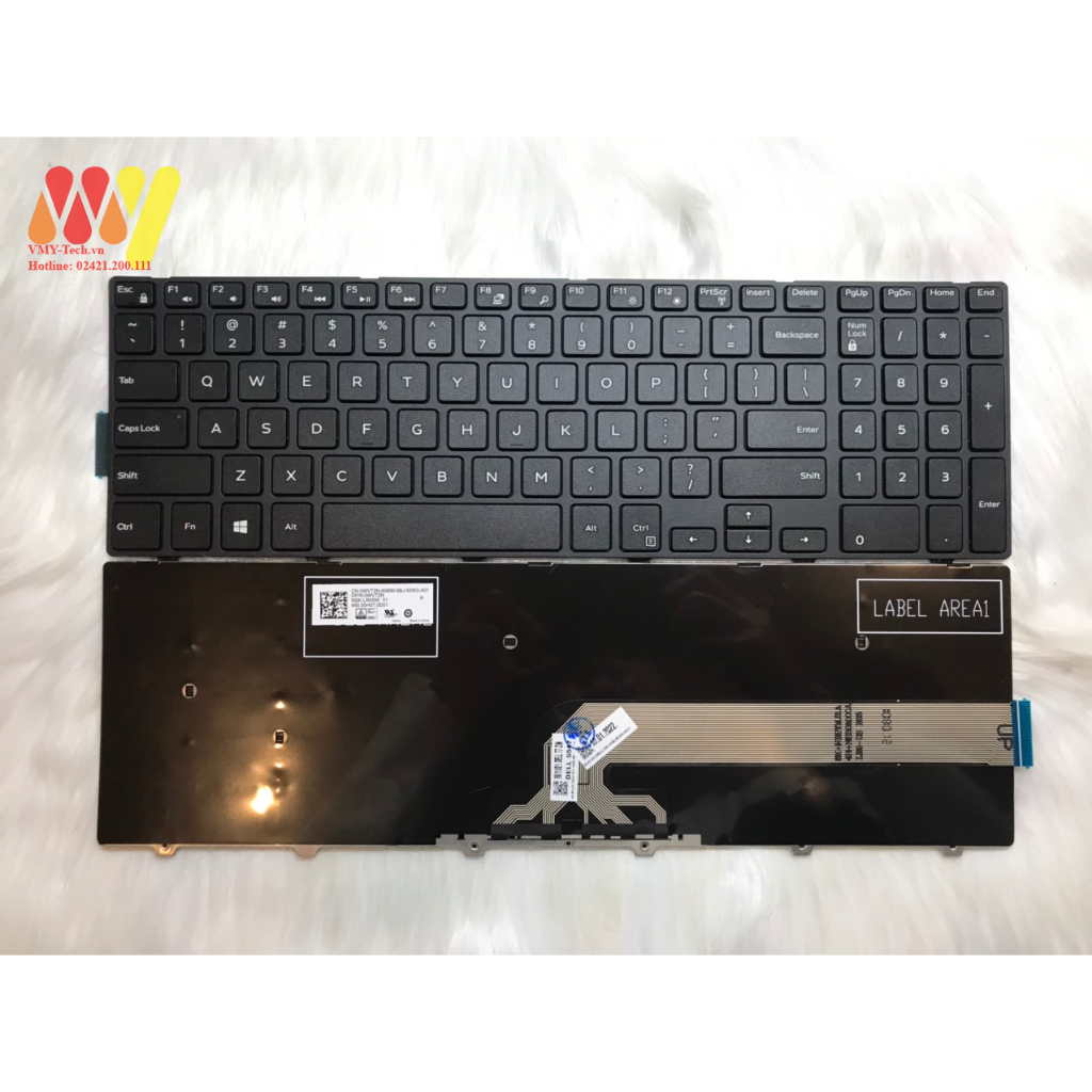Bàn phím laptop Dell Inspiron 3551 3558 3559 3541 3542 3543 3567 3568 3567 5545 5542 5547 5555 5559 5748 5749 5758 7559
