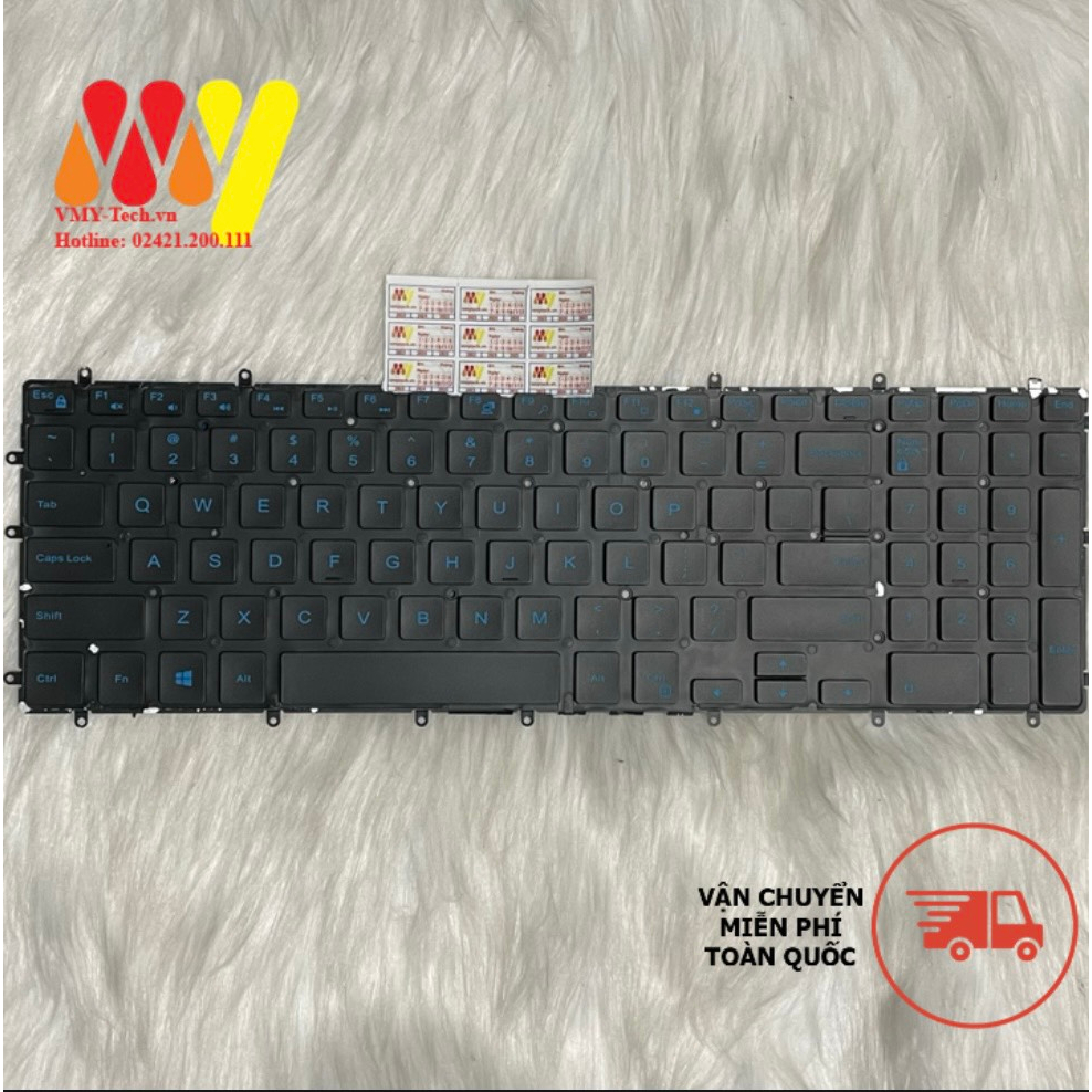 Bàn Phím Laptop Dell Inspiron 15 5565 5567 5570 5575 7566 7567 Vostro 5568 7570 7580 Model P65F Hàng ZIn Có LED