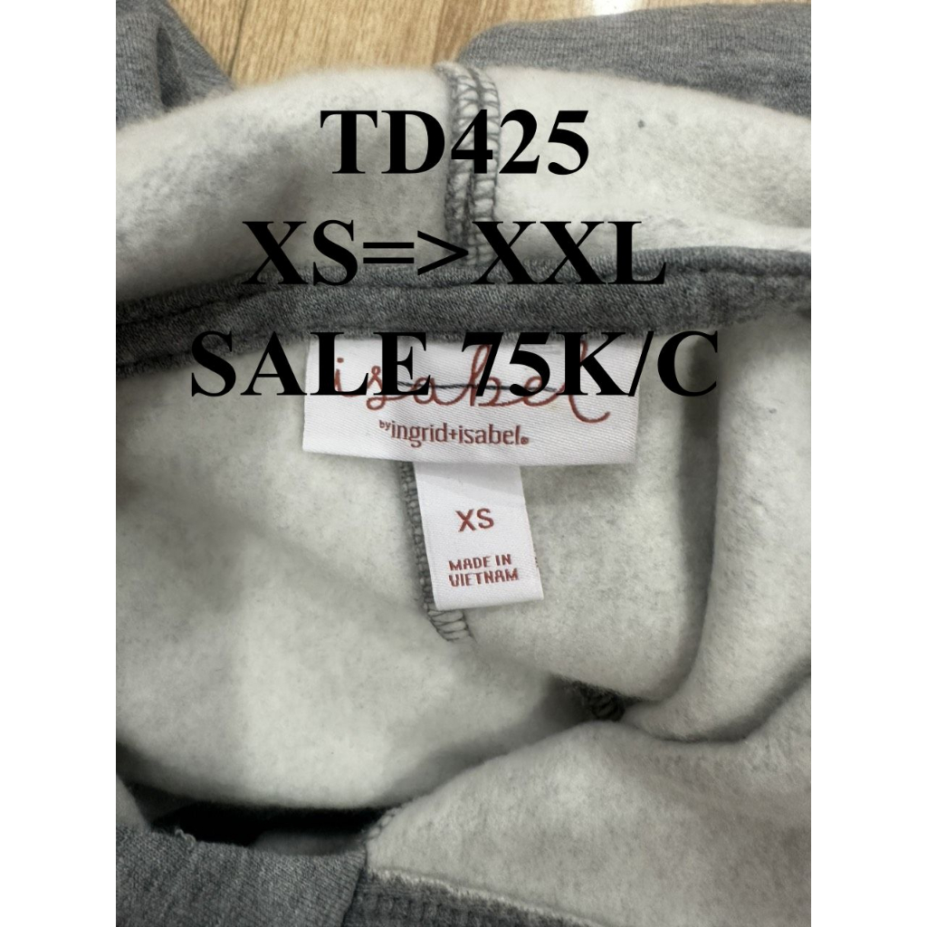 SALE 75K/C * Mã TD425: Áo hoodie dư xịn người lớn nữ dáng dài chùm mông️ ,dáng áo này mẹ nào bầu bí mặc cũng được luôn