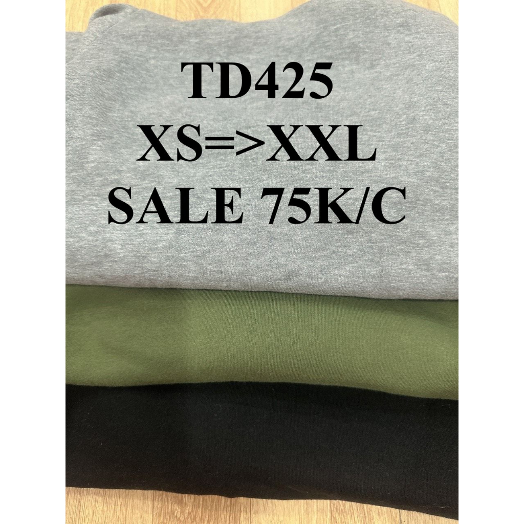 SALE 75K/C * Mã TD425: Áo hoodie dư xịn người lớn nữ dáng dài chùm mông️ ,dáng áo này mẹ nào bầu bí mặc cũng được luôn