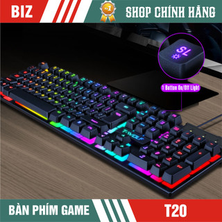Bàn phím chính hãng Glowy Model:T20 LED RGB|104 keys|USB| Giả cơ - Bảo hành 1 năm