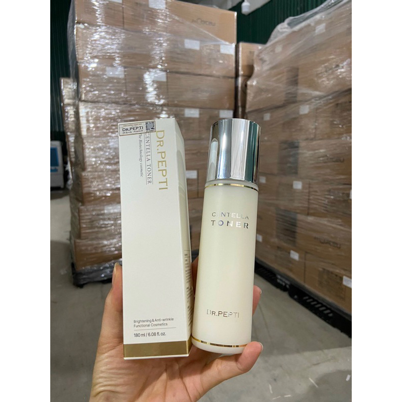 Nước Hoa Hồng Se Khít Lỗ Chân Lông, Phục Hồi Tế Bào Da DR.PEPTI Hàn Quốc Centella Toner Căng Bóng 180ml
