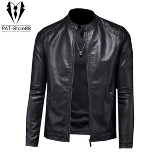 Áo Khoác Da Nam Cổ Tàu  lót dù,lót gió Cao Cấp Mẫu Mới Nhất Năm 2025