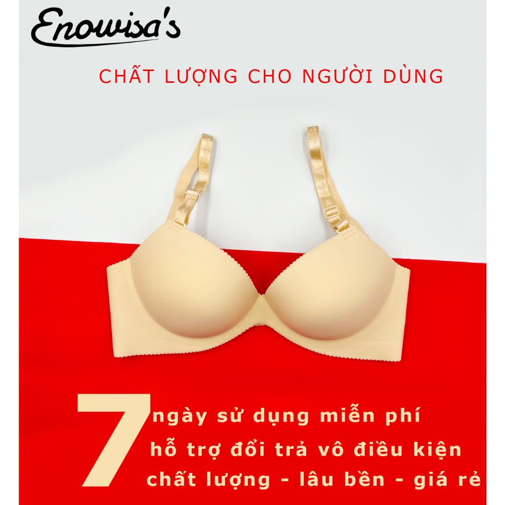 Áo Ngực Su Đúc Enow-isa's Mút Đệm Nâng Ngực Có Gọng Chính Hãng