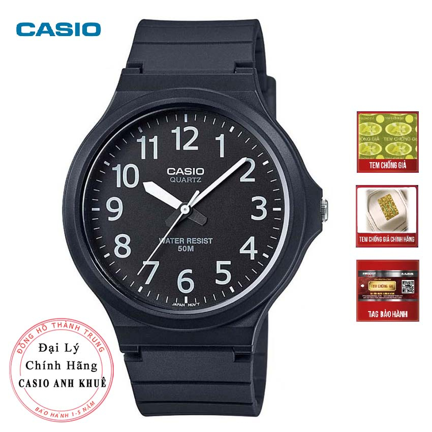 Đồng hồ Nam Casio MW-240-1BVDF dây nhựa