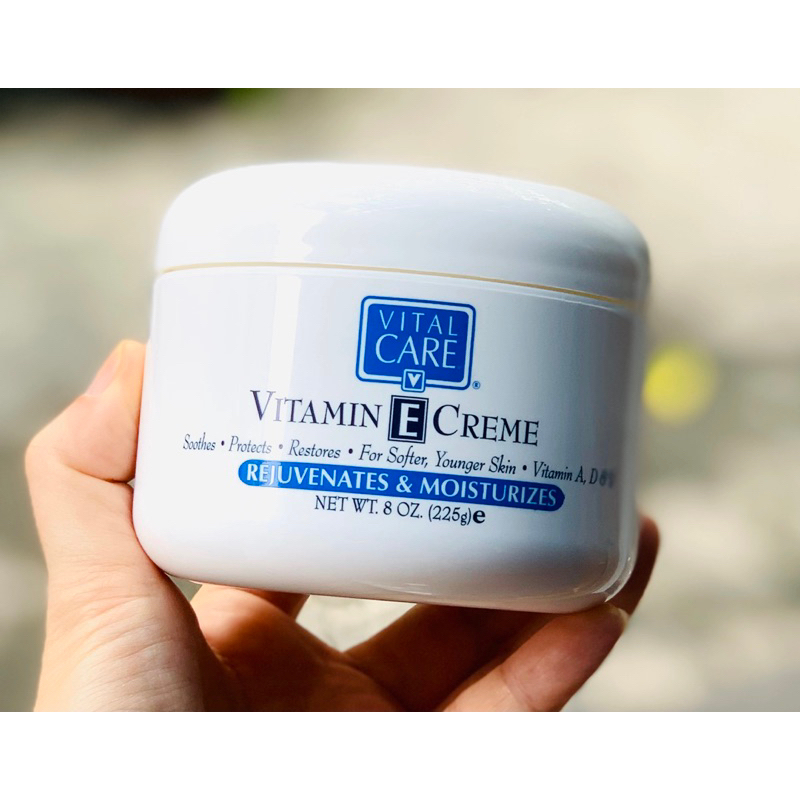 Kem Dưỡng Ẩm Toàn Thân Vital Care Vitalcare Vitamin E Creme Mỹ Cho Da Mịn Mượt Không Gây Khô Da Bết Rít Để Trộn Kem 225G