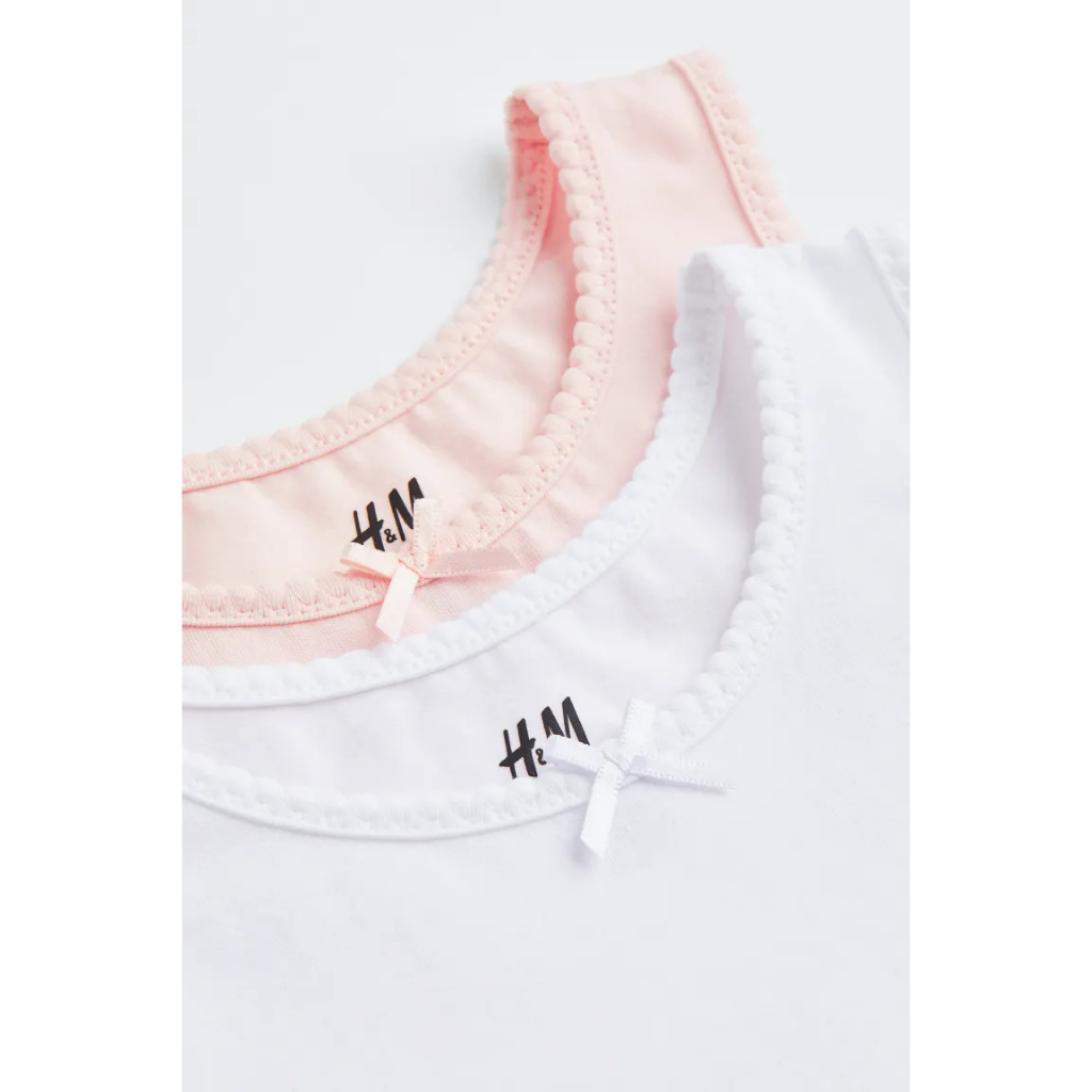 SET 2 ÁO BA LỖ BÉ GÁI - H&M - CHÂT COTTON MỀM, THOÁNG MÁT