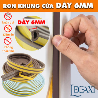 Ron Khung Cửa 6mm Cao Su Dán Lấp Kín Khe Hở Giữ Nhiệt Ngăn Bụi và Côn Trùng Legaxi