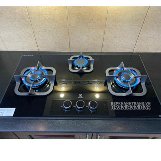 Bếp ga âm Electrolux EHG8321BC 3 lò-Chính hãng trưng bày đẹp 98-99% BẢO HÀNH 2 NĂM TẠI NHÀ