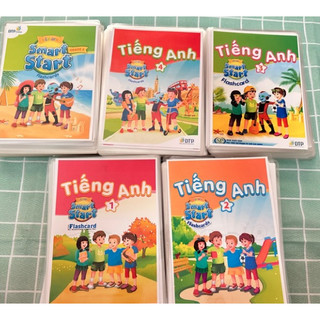 Thẻ học tiếng anh smart start tiếng anh 1,2,3,4, 5 mới + flash card cho bé + 1995.flashcard