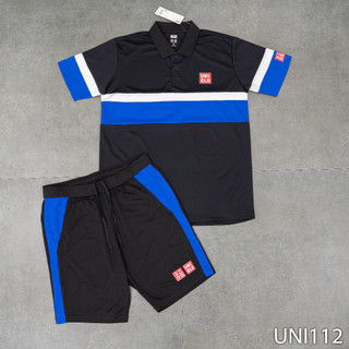 Bộ thể thao nam, set uni đen ngực trắng siêu hot, uni112, đồ thể thao htsport
