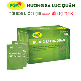 PQA HƯƠNG SA LỤC QUÂN dùng cho người viêm đại tràng, phân sống hộp 25 gói