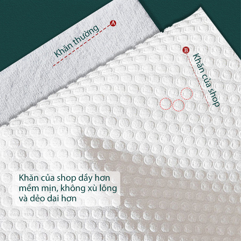 Khăn mặt khô đa năng, Khăn mặt khô, Khăn lau mặt dùng 1 lần, chất cotton mềm mịn, khăn khô dạng rút