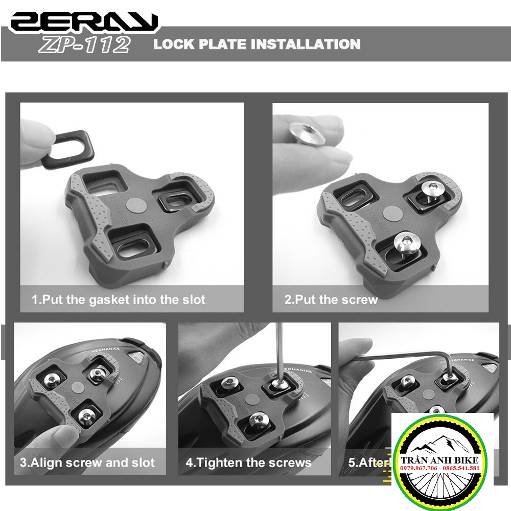 Pedan  can xe đạp ZERAY ZP-112 - Look Road