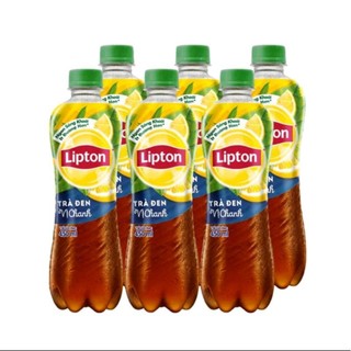Trà đen Lipton vị chanh chai 455ml
