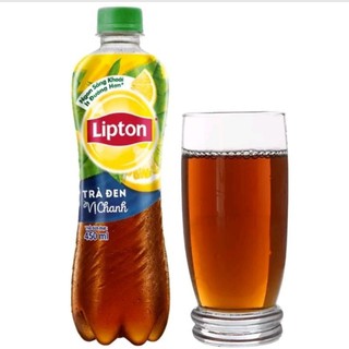Trà đen Lipton vị chanh chai 455ml