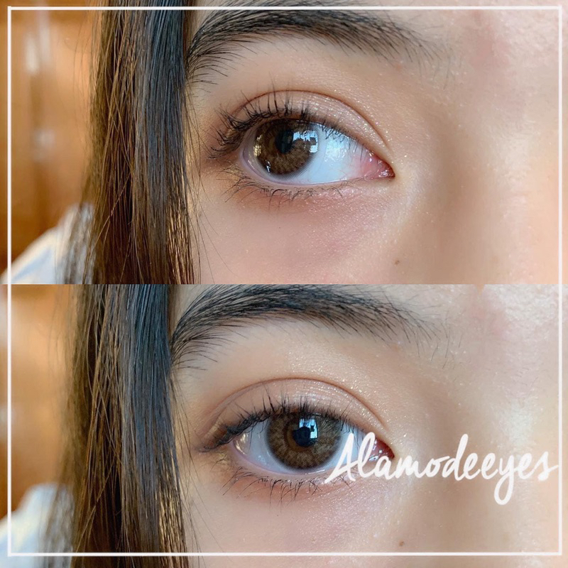 Lens nâu gỗ nhẹ