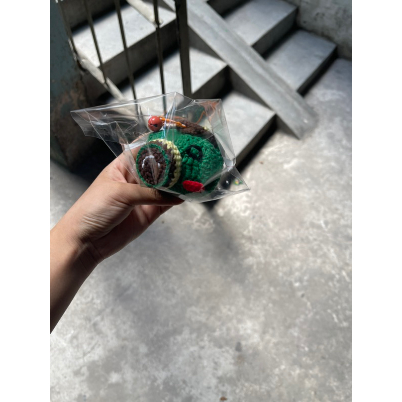 Móc khoá máy ảnh bằng len