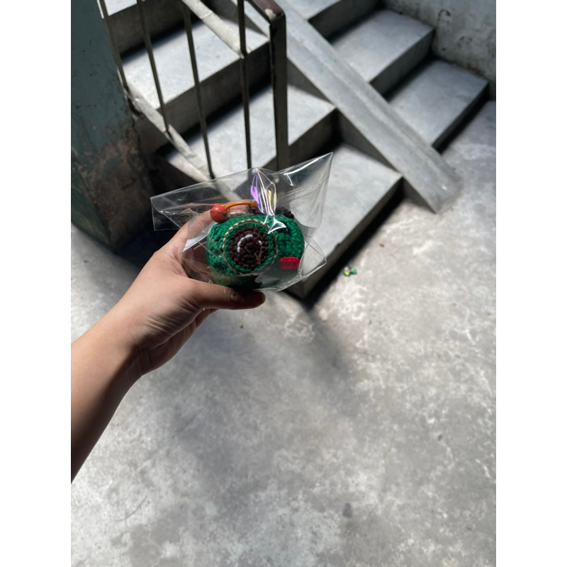 Móc khoá máy ảnh bằng len