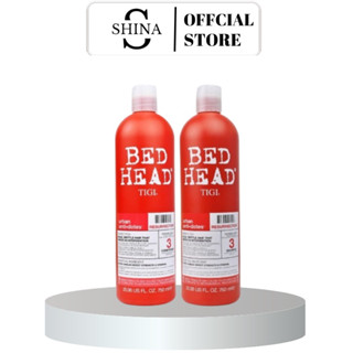 Dầu Gội Xả Tigi Đỏ Bed Head Phục Hồi Cấp Độ 3 - 750ml Cặp Dầu Gội Đầu Xả Phục Hồi Tóc Hư Tổn