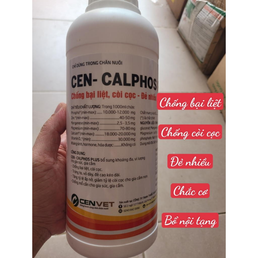 Canxi ADE 1 lít, bổ nội tạng, bổ máu, bổ xương chắc cơ