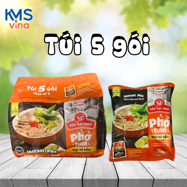 Phở tươi thịt bò hầm 450g