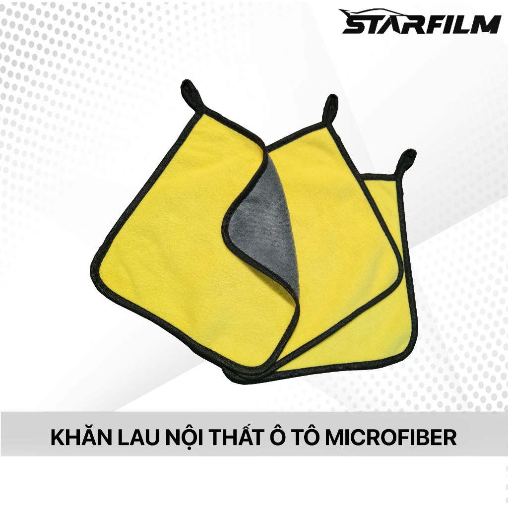 Khăn lau microfiber nội thất ô tô STARFILM đa năng