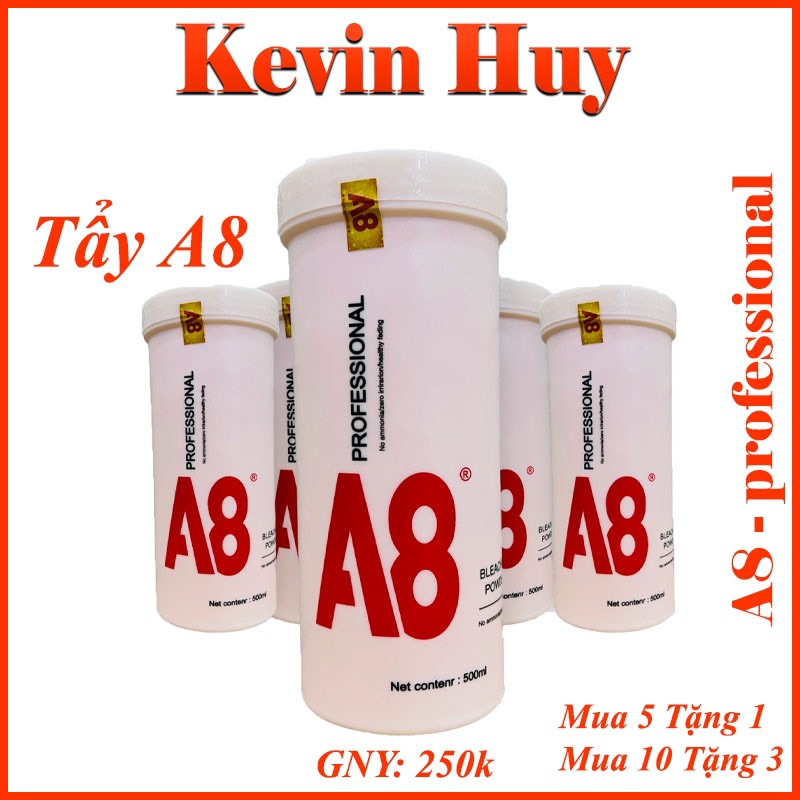 Bột Tẩy Tóc colagen A8 - Tẩy Êm Không Xót - Không Xơ Tóc - Lên Tông Nhanh