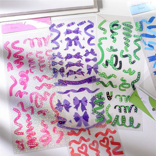 Sticker Trang Trí TopLoader hoạ tiết ruy băng dễ thương