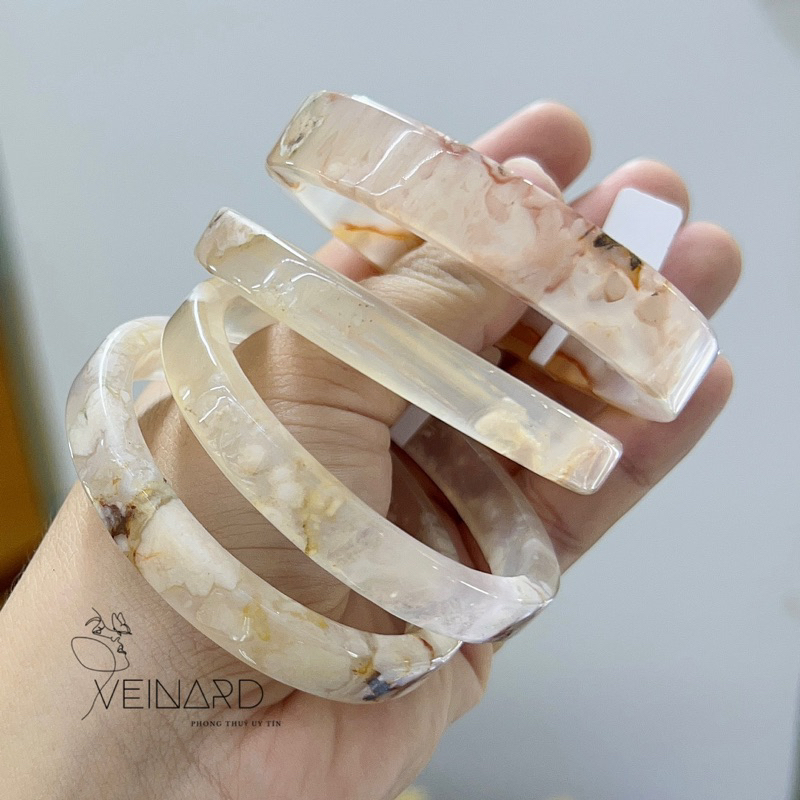 Vòng bản mã não hoa đào ni 52,53,54