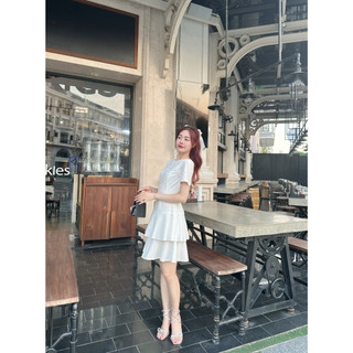 LIGAM - ĐẦM PHỐI REN TRẮNG MAVI