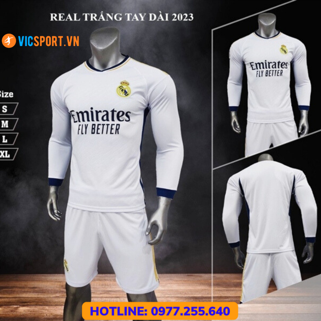 Áo Bóng Đá Tay Dài, Quần Áo Đá Banh Thủ Môn CLB Thun Lạnh Thoáng Mát 2023 -  Vicsport