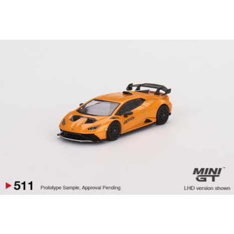 Mô hình ô tô Lamborghini Huracán STO Arancio Borealis 1/64 MiniGT MGT00511