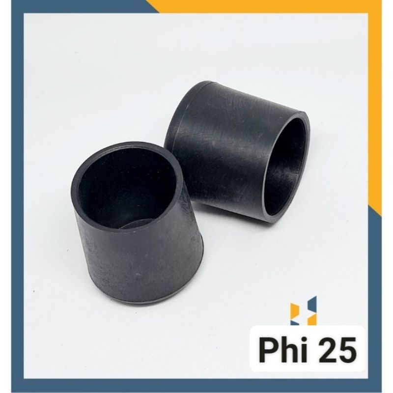 Nút cao su bịt ngoài chân ghế phi 25. Nút cao su chân bàn phi 25