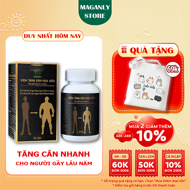 Tăng Cân Hoa Bảo Chính Hãng Hỗ Trợ Tăng Cân Cho Người Gầy Không Tích Thụ Nước
