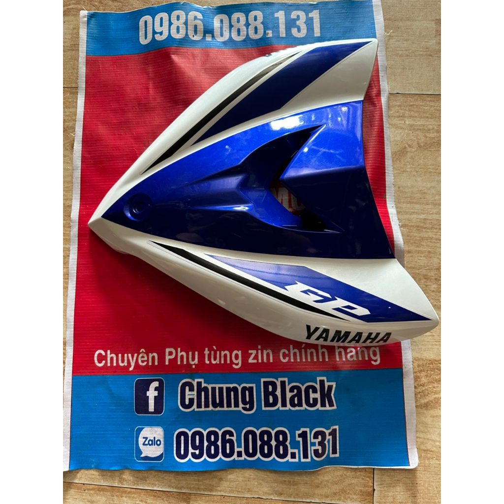 Mặt Nạ ex135 xanh gp 2014 Tháo xe mới cả tem như ảnh zin chính hãng yamaha