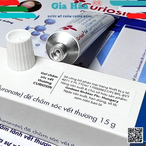 Curiosin Gel hỗ trợ làm lành vết thương xước, trầy, vết cắt, vết bỏng nhẹ - Hungary.