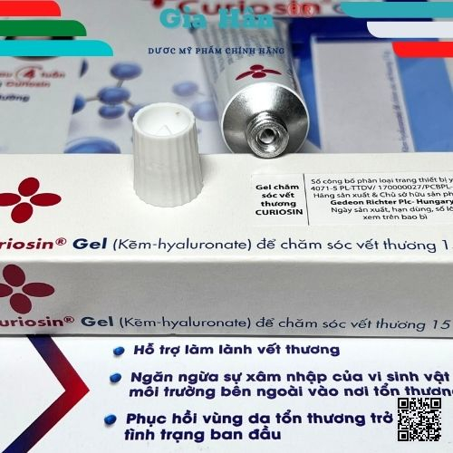 Curiosin Gel hỗ trợ làm lành vết thương xước, trầy, vết cắt, vết bỏng nhẹ - Hungary.