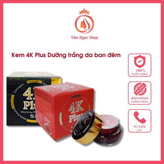 Kem 4K Plus Dưỡng trắng da ban đêm Thái Lan chính hãng - 20gr